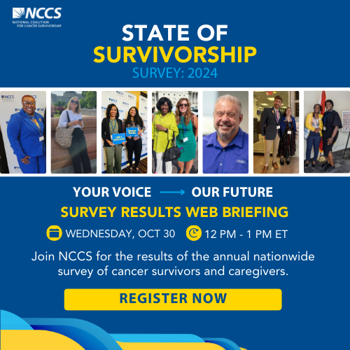 Join NCCS on October 30th as we reveal findings from the 2024 State of Survivorship Survey. 
Register for the webinar: us02web.zoom.us/webinar/regist…