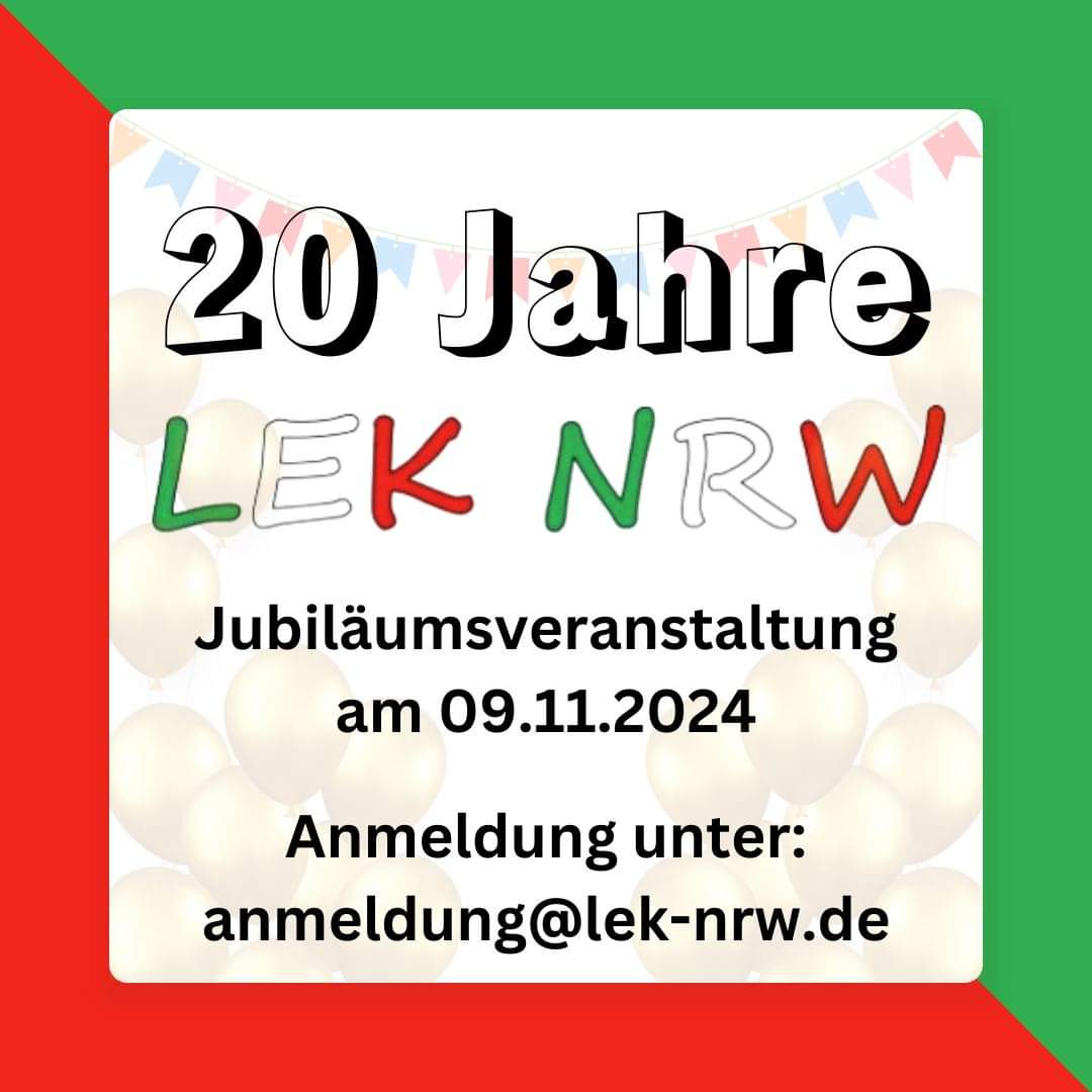 20 Jahre Landeselternkonferenz NRW

Ich freue mich auf die Veranstaltung.