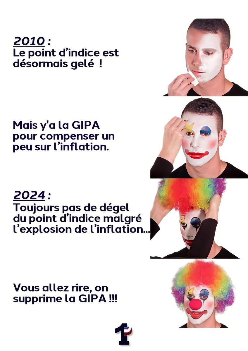 UN1TE_policenat's tweet image. Supprimer la GIPA pour remercier les fonctionnaires de leur engagement toujours plus fort ? 
Excellente idée ! Rien de tel qu&apos;un petit coup de pouce... vers le bas 👎, en pleine inflation ! 💸
 
#inflation #coupdepouce #fonctionnaires #GIPA