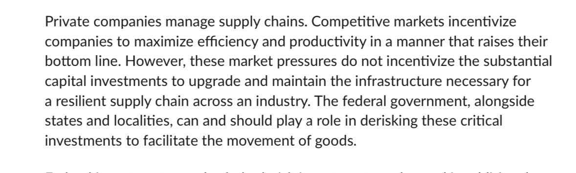 The challenge in this market, like many, is balancing the policy imperative for resilience with the private incentives for efficiency.