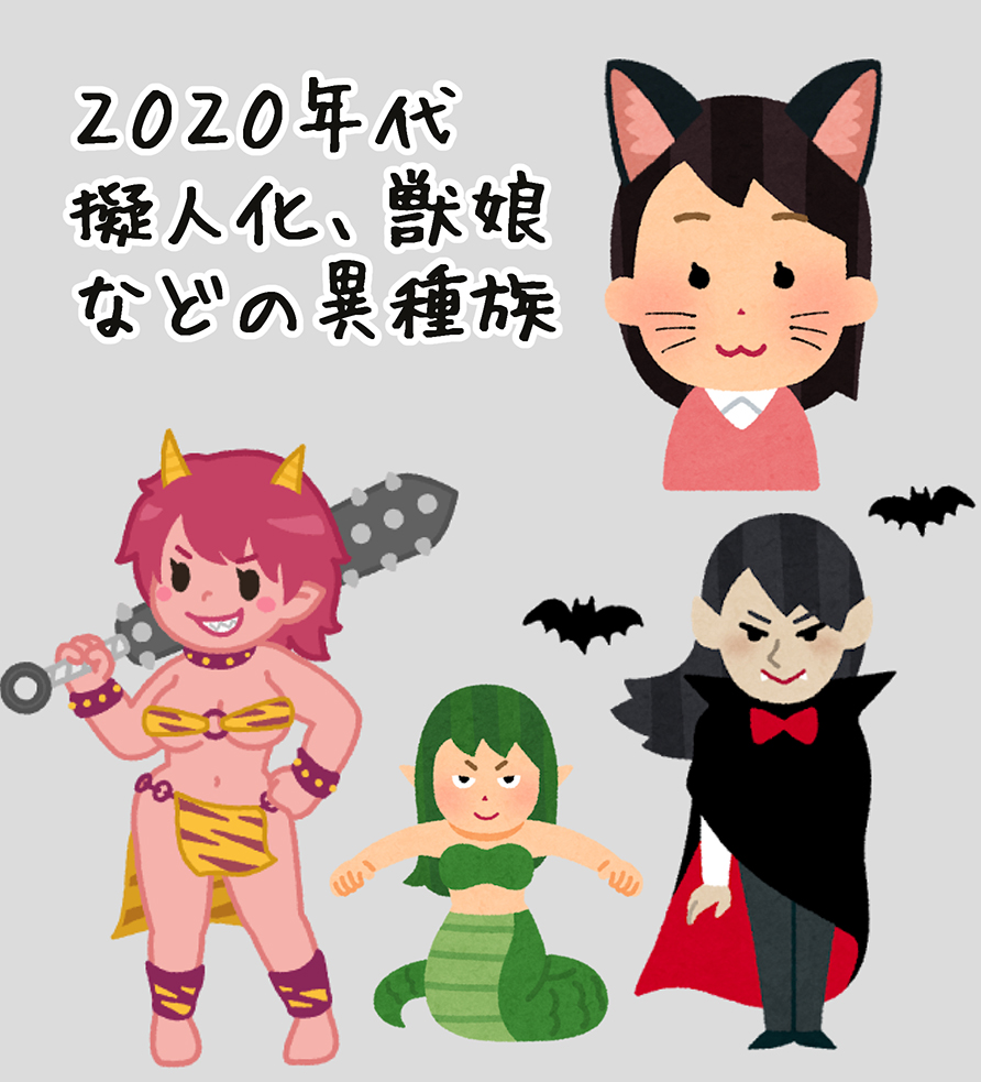 自分のイメージする流行りの属性(異論は受け付けます) 