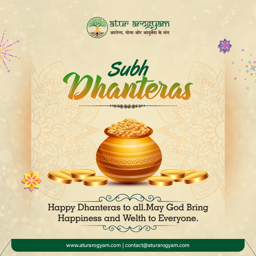 aturarogyam's tweet photo. 🎉 Happy Dhanteras! Celebrate the festival of prosperity with joy and wellness! 💚 Embrace this festive season with a healthier lifestyle and endless happiness! 
Visit us: https://t.co/5r02wmdetQ
Email us: info@aturarogyam.com
#HappyDhanteras2024 #AyurvedaHealing #AturArogyam https://t.co/EC64Ng1fx1