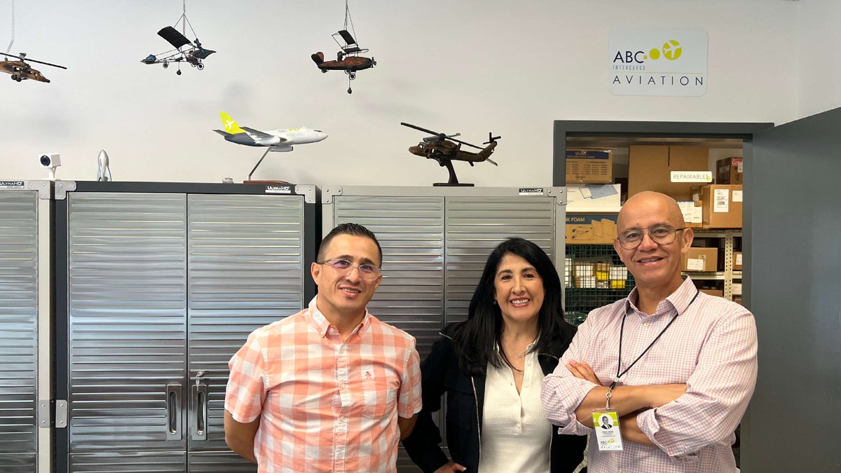 aviationsupp's tweet image. Compliments to #ASAMember @ABCIntercargoAviation for your successful #ASA100 Audit &amp;amp; dedication to #aviationquality.  Pictured l-r are Ronald Pardo, Leyde Pardo, Edgar Sanchez.

#MRO #Logistics #Engines #Components #Propellers