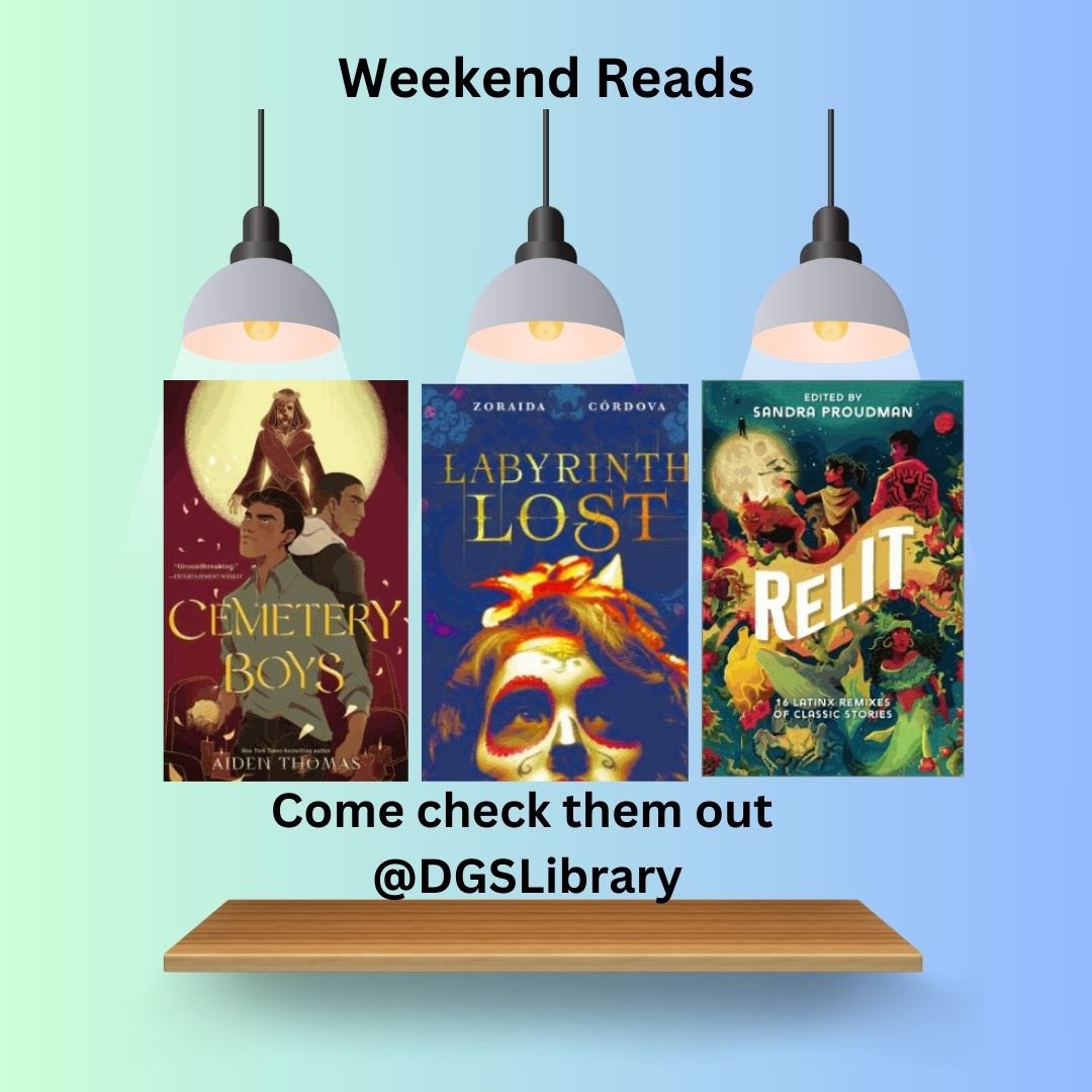 dgslibrary's tweet photo. Weekend Reads Dia de los Muertos edition #dgs_reads #dgspride https://t.co/sleeQ4gogS