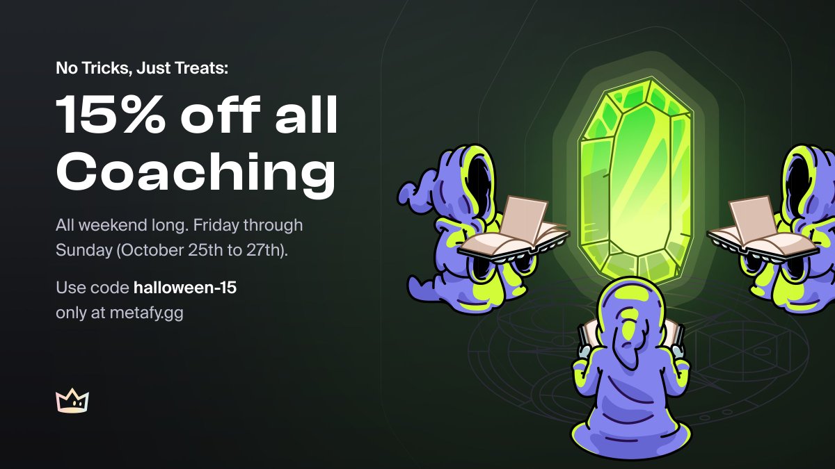 🎃HALLOWEEN SALE🎃

From now until Midnight on Sunday, 10/27 (US Eastern Time), all 1-on-1 sessions on Metafy are 15% off!

Use code halloween-15 at checkout and the discount will be automatically applied!

You can purchase your session now and schedule it whenever you're ready!