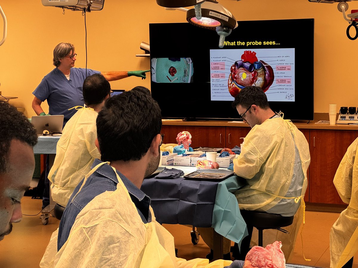 moiz_hafiz's tweet photo. Priceless “aha” moments at our packed 2nd central Illinois fellows forum porcine heart dissection event last night. Thank you all for attending, our proctor @DouglasShookMD, participating institutions @siusom @ChooseMemorial @UICOMPeoria @CarleHealth, course faculty &amp; sponsors. https://t.co/2bKu4RU9pS