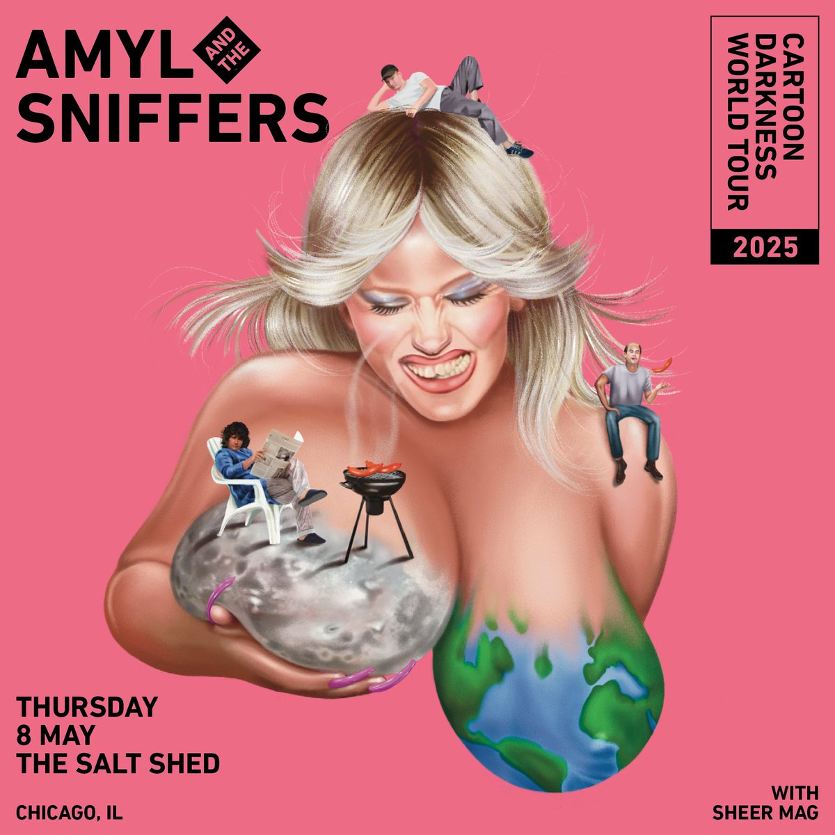 Australian rockers Amyl and the Sniffers return to the Salt Shed on May 8, 2025!

Tickets go on sale 11/1 @ 10am CT!
