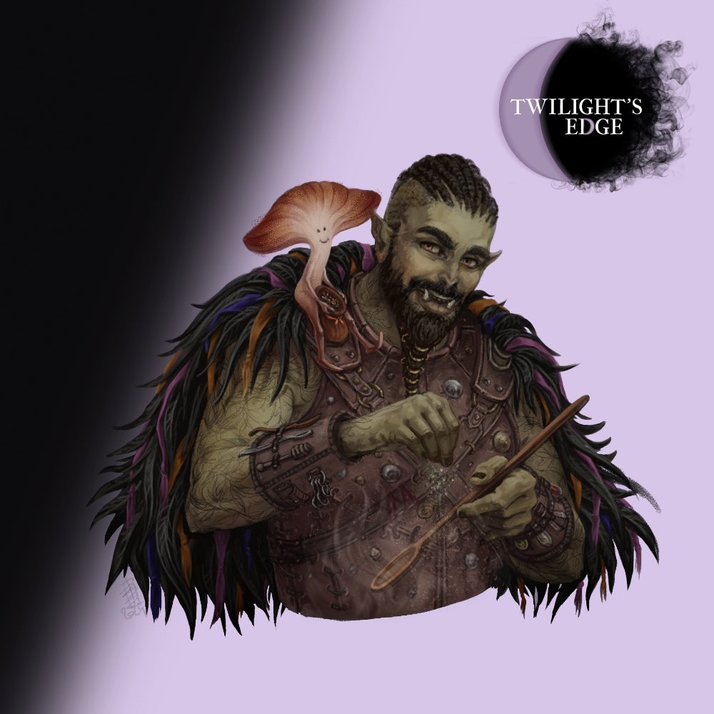 Tumble Through Podcast (@tumblethrupod) on Twitter photo This week we got to meet Nikau & his leshy familiar Fugo! These two have made a name for themselves as purveyors of excellent Mwangi veggie cuisine with their food cart in the city. But for how much longer will they be able to cook in peace?
Art by <a href="/BiPi_Bea/">Beatrice Pelagatti</a>
#PF2e #characterart This week we got to meet Nikau & his leshy familiar Fugo! These two have made a name for themselves as purveyors of excellent Mwangi veggie cuisine with their food cart in the city. But for how much longer will they be able to cook in peace?
Art by <a href="/BiPi_Bea/">Beatrice Pelagatti</a>
#PF2e #characterart