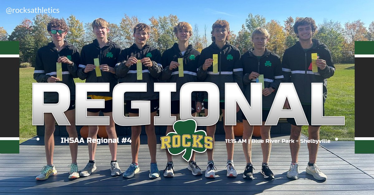 rocksathletics's tweet image. 🏃‍♂️MEET DAY🏃‍♂️
@WestfieldXCTF 

🏆 @IHSAA1  Regional #4
⏰ 11:15 AM
📍 Blue River Park - Shelbyville
🎟️ public.eventlink.com/tickets?t=98631
🚫 NO pets allowed!
📜 Results - alphatiming.net