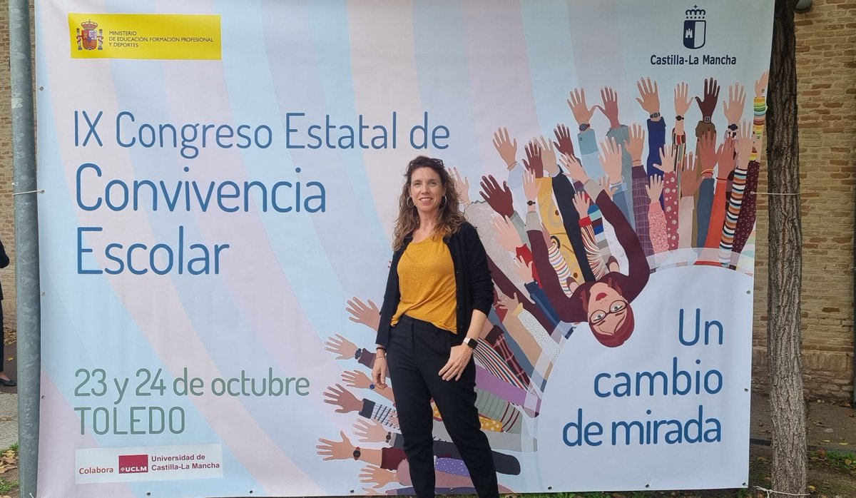 EASOerizaintza's tweet photo. Muy oegullosas de que nuestra compañera Irantzu Telleria @telleriaaldaz  haya asistido al "IX Congreso estatal de convivencia y bienestar emocional" para presentar el trabajo y la estrategia que estamos trabajando  en @EASOPolitek  en el área de Bienestar Emocional. @FPeuskadi https://t.co/rNQr1OIkZZ