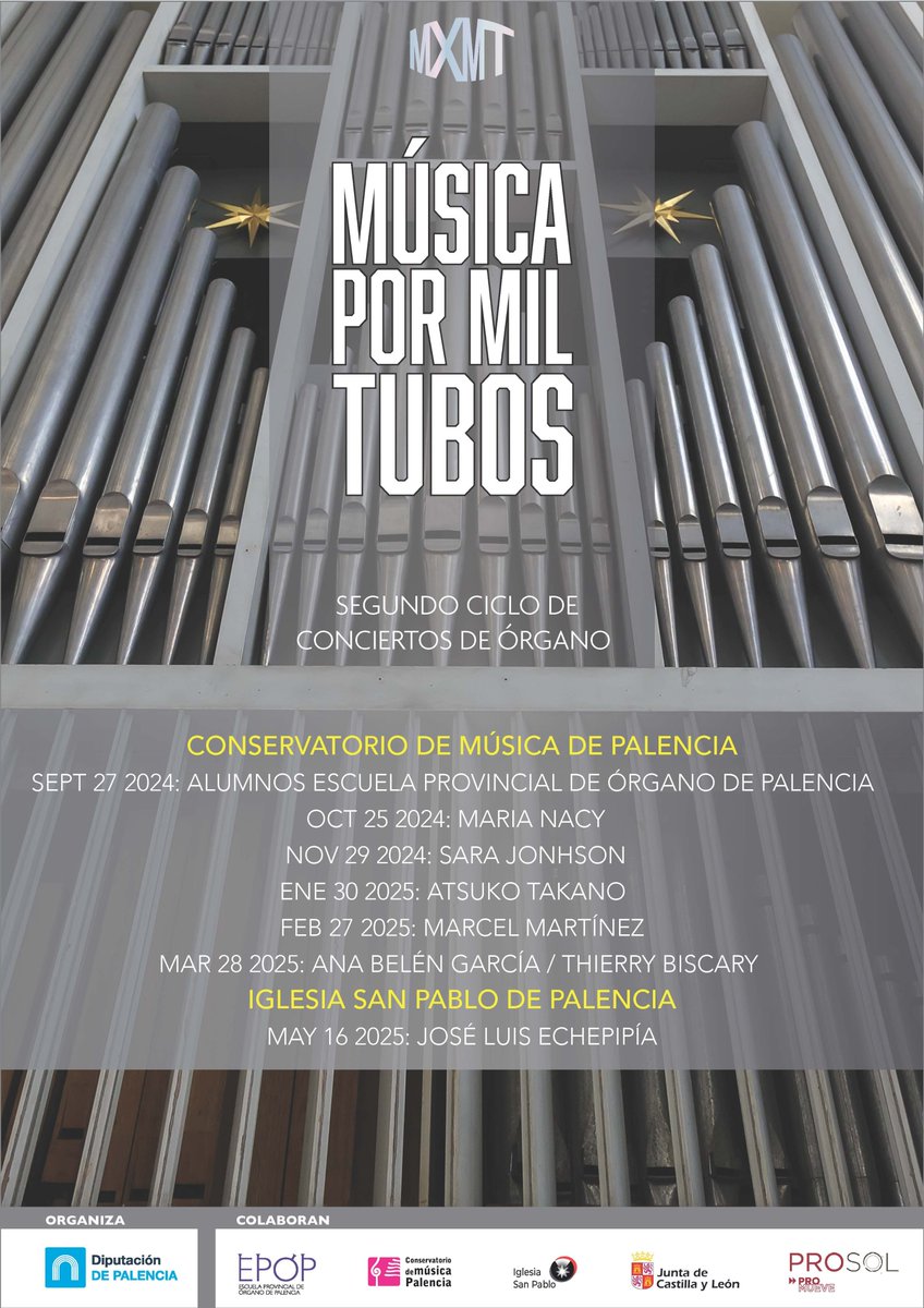 Hoy, a las 20 horas, Concierto de Órgano de María Nacy en el Auditorio del <a href="/Conserpal/">ConservatorioPalencia</a>