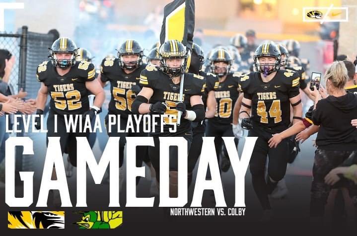 IT IS GAMEDAY

We take on Colby in a WIAA LEVEL 1 Playoff Matchup tonight at Tigers Stadium

#TigersFootball 
#FearTheRoar