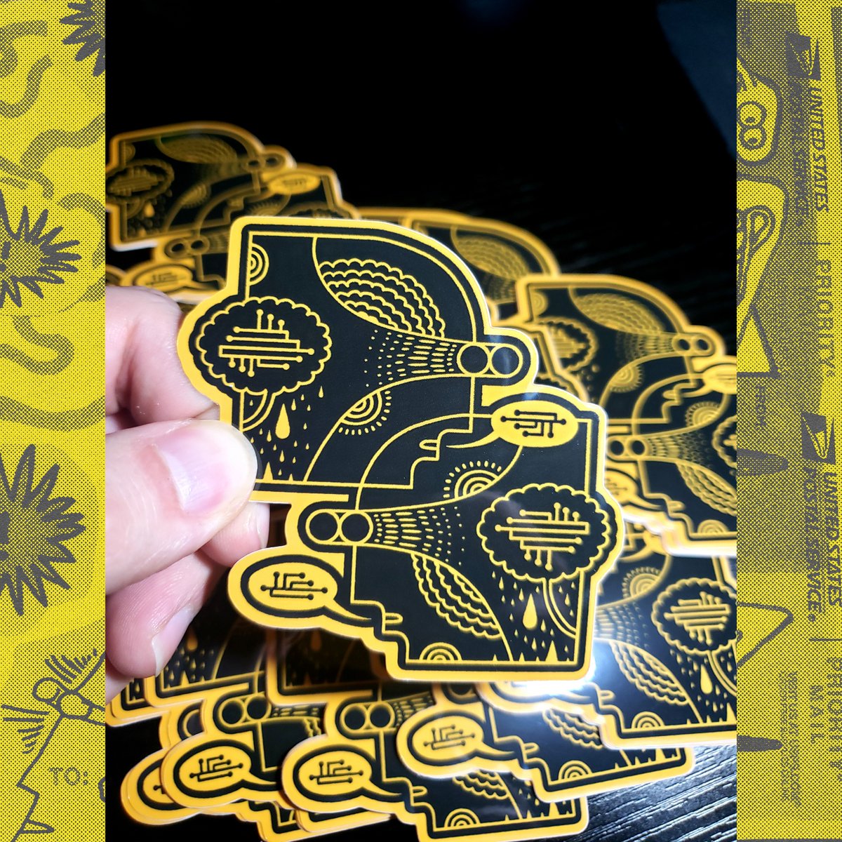 stickers! 100% of proceeds are going to ANERA - an organization providing meals, hygiene kits, bedding, etc. to people in Palestine and Lebanon.

link in replies 👇