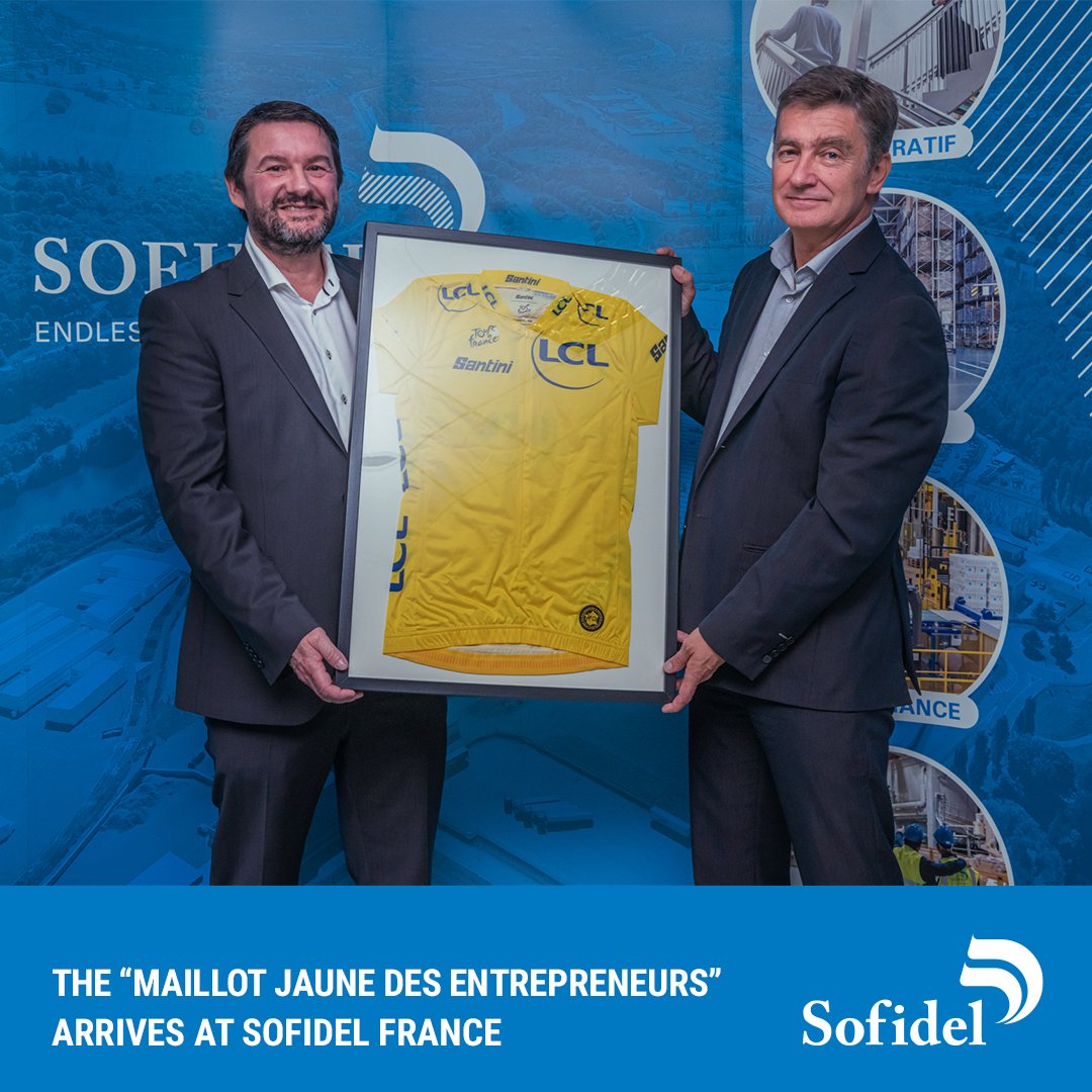 The "Maillot Jaune des Entrepreneurs" (The Yellow Jersey of Entrepreneurs) has also arrived in France!

🚴 This prestigious award, granted by <a href="/LCL/">LCL</a>, recognizes our commitment to sustainability. After receiving the award in Italy during the Florence stage of the 2024 <a href="/LeTour/">Tour de France™</a> de