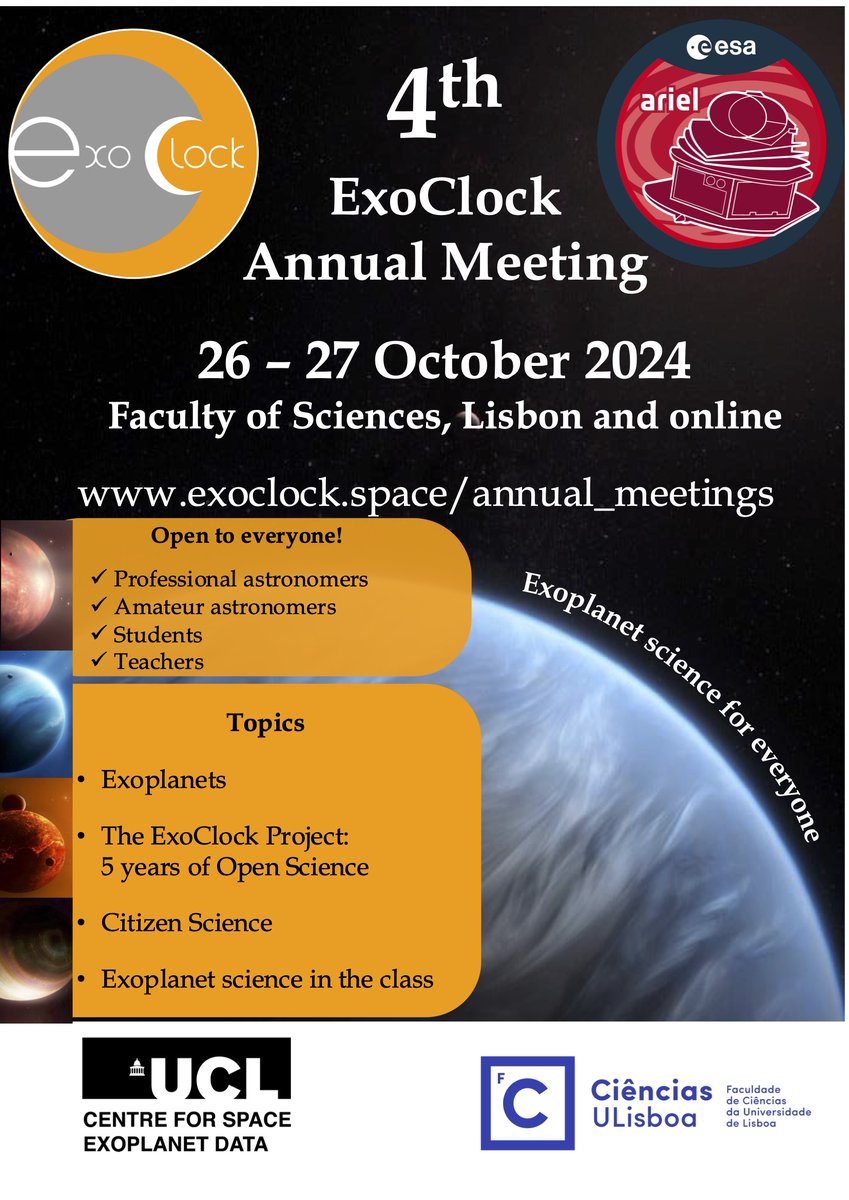 ESA Ariel (@esaarielmission) on Twitter photo Fantastic event coming up, see you there: Fantastic event coming up, see you there: