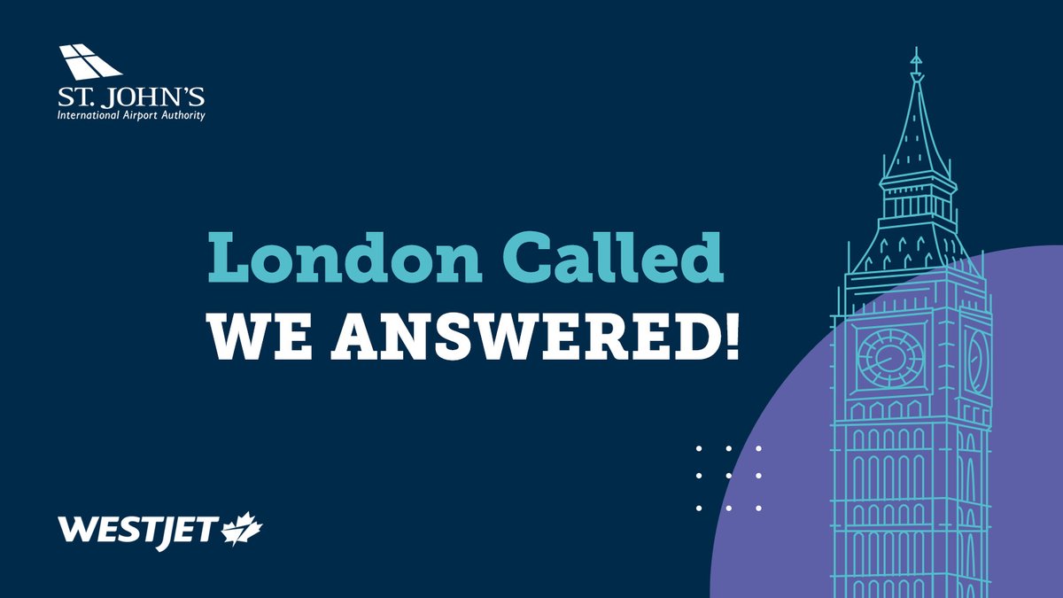 Today marks the final <a href="/WestJet/">WestJet</a> flight from London-Gatwick to YYT for this season. The return of transatlantic service to YYT received an overwhelming response from the community.  Stay tuned for next year - we can't wait to answer that call!