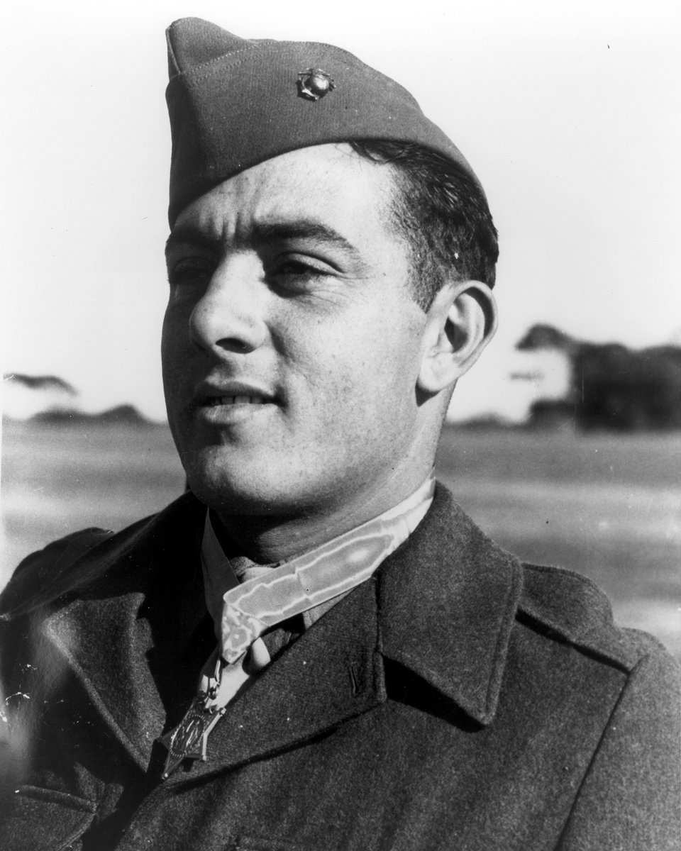 SFRProductions's tweet photo. Sergeant John Basilone-On October 25, 1942 at 01:15hrs Japanese troops attack the Marine lines near Sergeant John Basilone's position. Within a few minutes most of the attacking Japanese troops are killed in front of Basilone's position.
#usmc #sfrproductions #historyadventures https://t.co/PAWIdKtZ4L