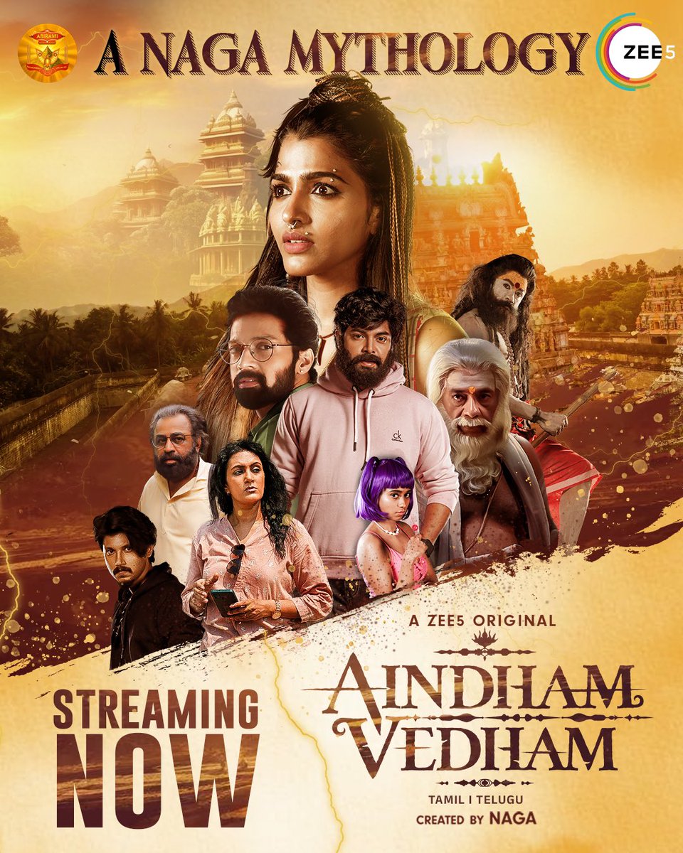 #AindhamVedhamOnZEE5 is streeming now. Wishing the entire team the best !!! 👍

<a href="/zee5tamil/">ZEE5 Tamil</a> <a href="/abiramimedia/">Abirami Media Works</a> #Naga <a href="/SaiDhanshika/">சாய் தன்ஷிகா</a> <a href="/ActorSanthosh/">Santhosh Prathap</a> <a href="/vivek_rajgopal/">Vivek Rajgopal</a>