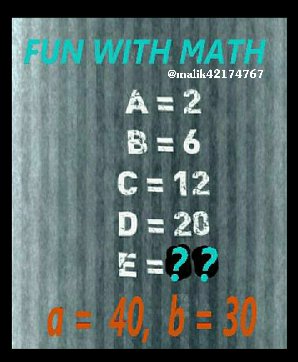 malik42174767's tweet photo. #FunWithMath #Quiz #Riddle
@ZbigniewZa89641 @StolkOscar https://t.co/57XsU6cWyI