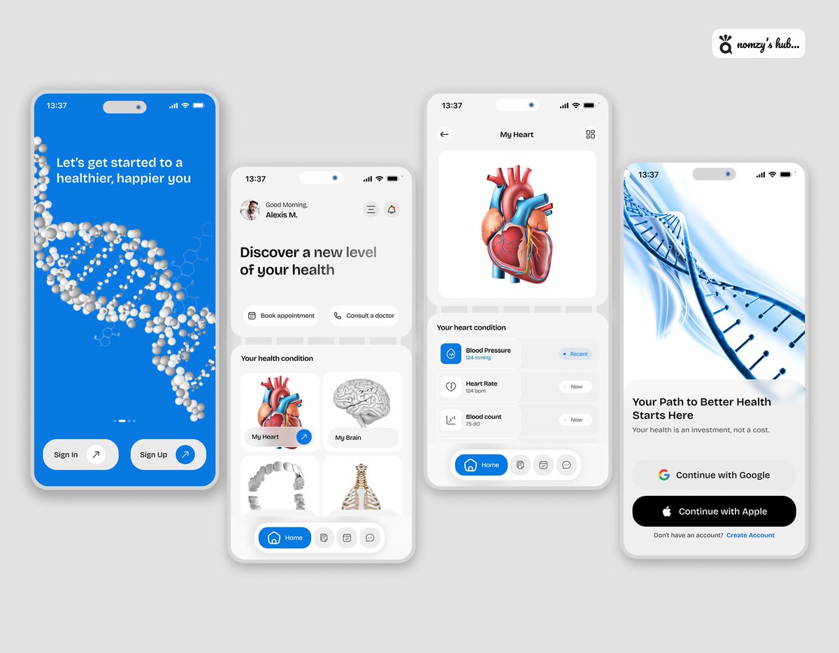 _Innox_'s tweet image. Ending the week by working on a healthcare mobile app design for a client.
✨ Hoping to create a smooth and easy-to-use experience. 🤞🏾🙏 #HealthcareApp #UXDesign