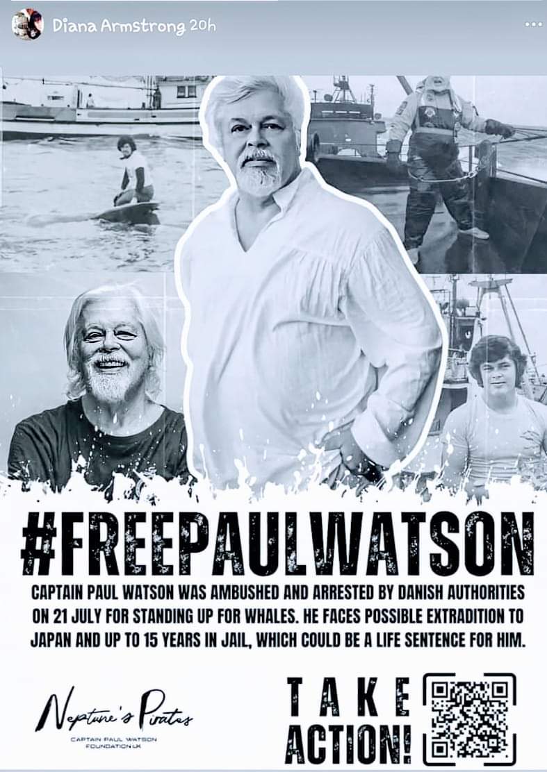 OrcaDani1's tweet photo. 🐋🏴‍☠️ Please take action 🏴‍☠️🐋

https://t.co/h7kBf6CX9B

#freepaulwatson #IstandwithPaulWatson https://t.co/eOwPeB4wwg