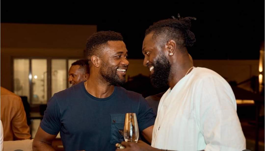 Griffe2Foot's tweet photo. #AlexandreSong et #AurelienChedjou déjà présents au Togo pour le Jubilé de la légende du football togolais Emmanuel Adebayor du 𝟮𝟱 𝗮𝘂 𝟮𝟳 𝗢𝗰𝘁𝗼𝗯𝗿𝗲 𝟮𝟬𝟮𝟰 𝗮̀ 𝗟𝗼𝗺𝗲́. 🇹🇬 🙏✨ https://t.co/5yFuyA5UjE