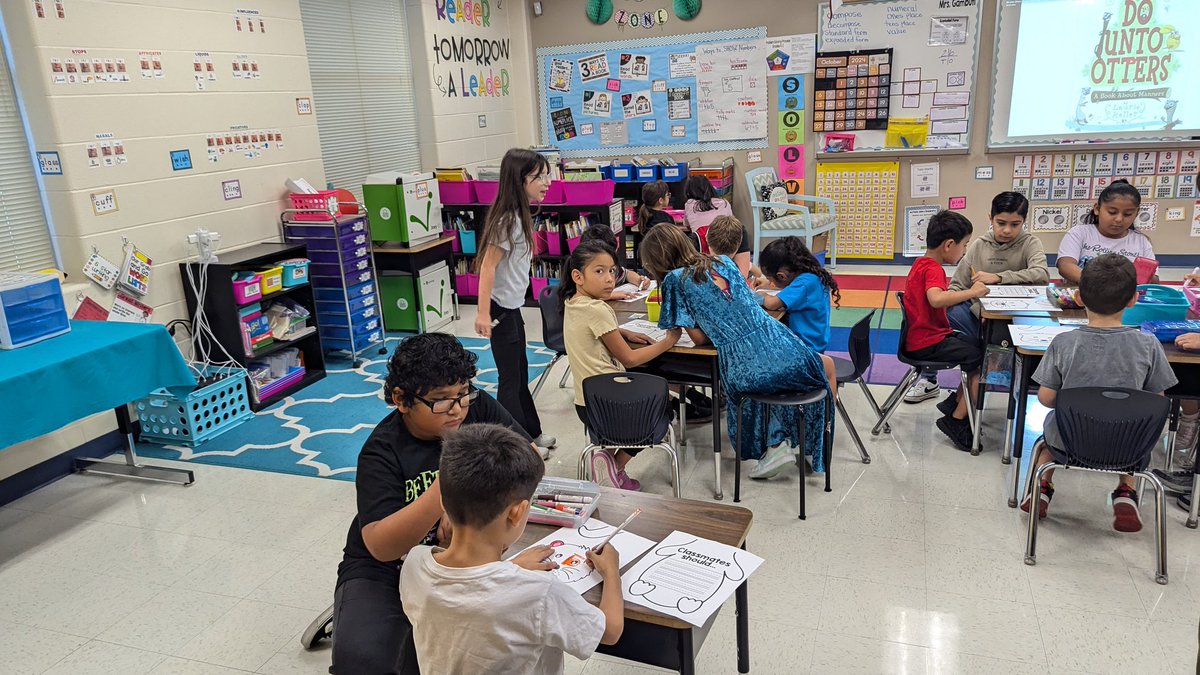 Fields_Firsties's tweet photo. Learning about Respect with our 4th grade buddy class. 
#FieldsBuddies
@NISD_SEB https://t.co/jc4mgfUOGz