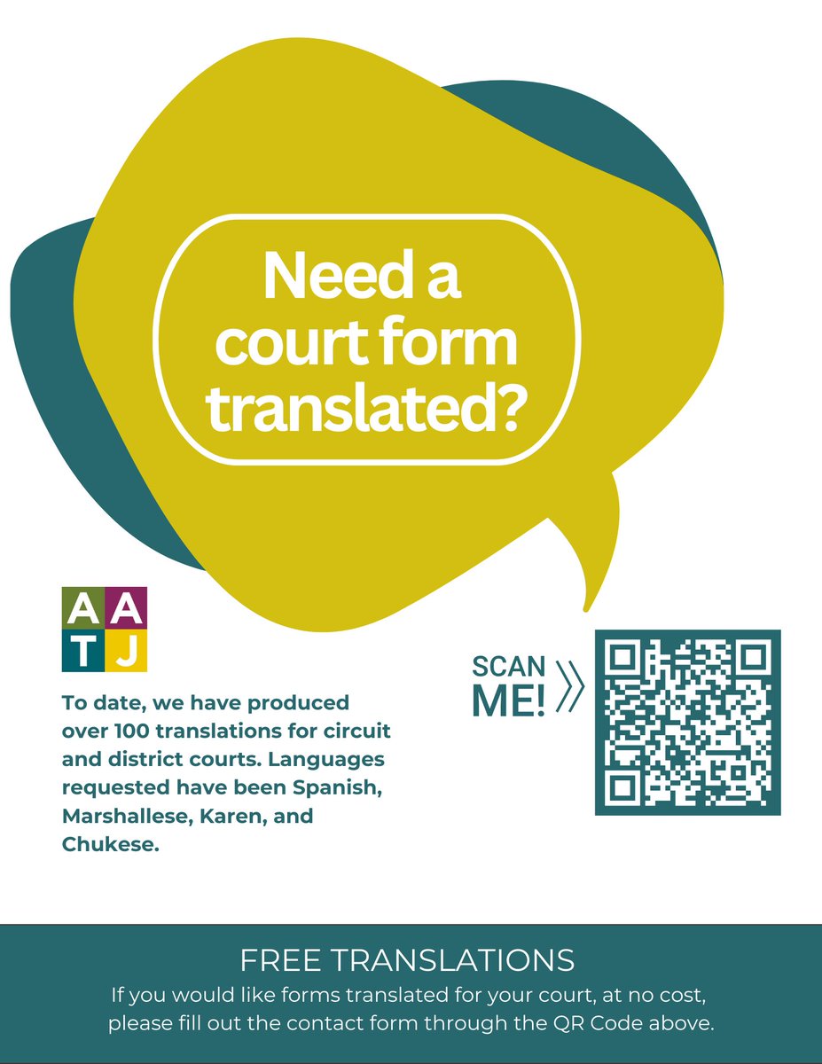 📢 We want to recognize District Judge Billy Jack Gibson for his efforts in improving access to justice. His efforts to offer translated court forms help ease communication beween the courts &amp; people with limited English proficiency. 

Court translations arkansasjustice.org/languageaccess/