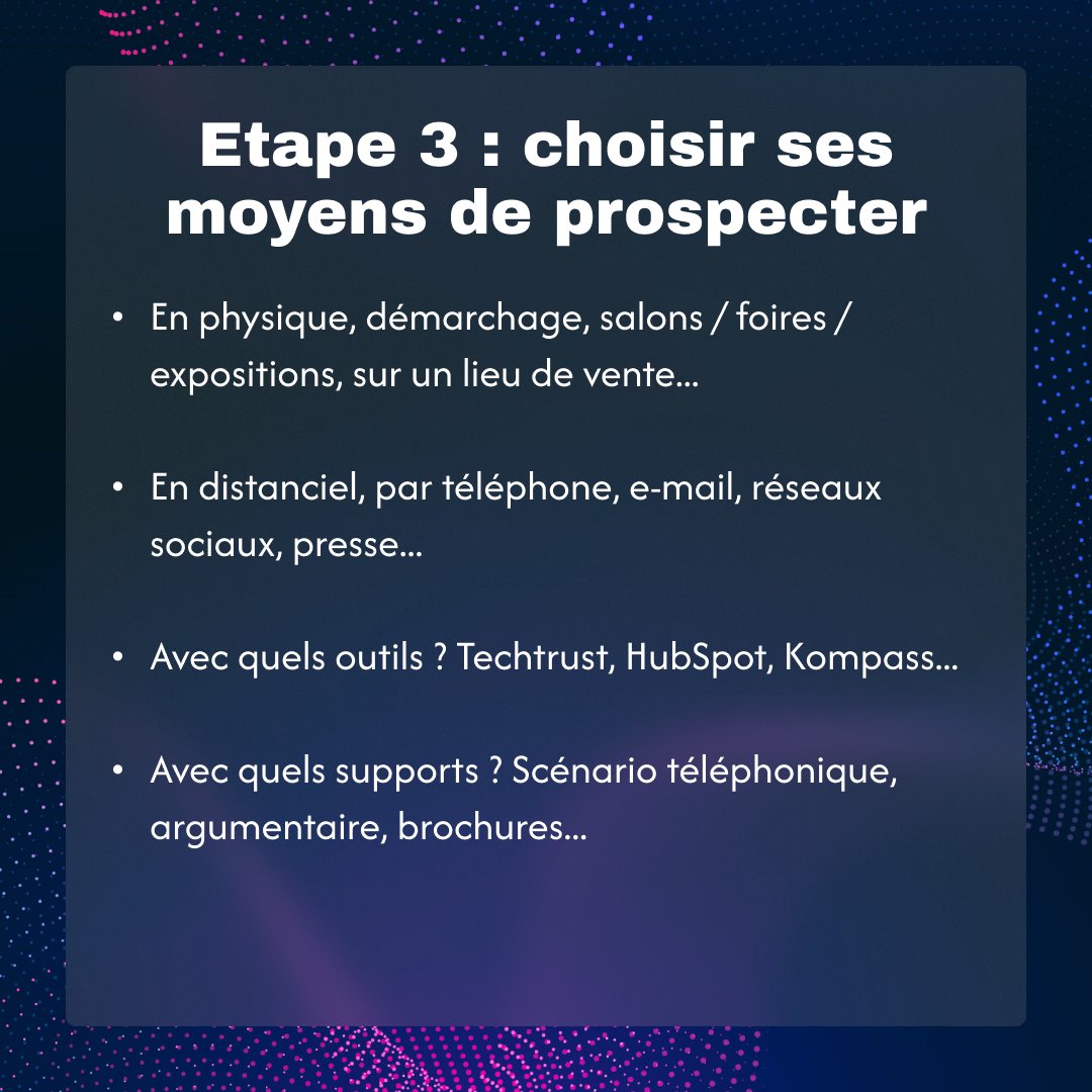 Techtrust_'s tweet image. 🚀 Améliorez votre stratégie de prospection dès aujourd’hui ! Un plan de prospection efficace est essentiel pour atteindre ces objectifs.
#Prospection #StratégieCommerciale #PlanDeProspection