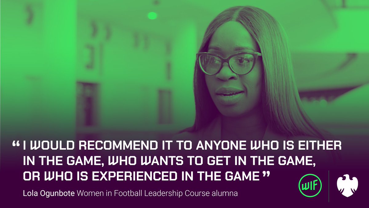 Women in Football (@womeninfootball) on Twitter photo The next sessions on our Leadership Course in partnership with <a href="/BarclaysFooty/">Barclays Football</a> take place at <a href="/BrentfordFC/">Brentford FC</a> next month – and although places are fully booked, we've set up a waiting list in case there are cancellations 🙋♀️
Find out more about the course: womeninfootball.co.uk/career-develop… The next sessions on our Leadership Course in partnership with <a href="/BarclaysFooty/">Barclays Football</a> take place at <a href="/BrentfordFC/">Brentford FC</a> next month – and although places are fully booked, we've set up a waiting list in case there are cancellations 🙋♀️
Find out more about the course: womeninfootball.co.uk/career-develop…