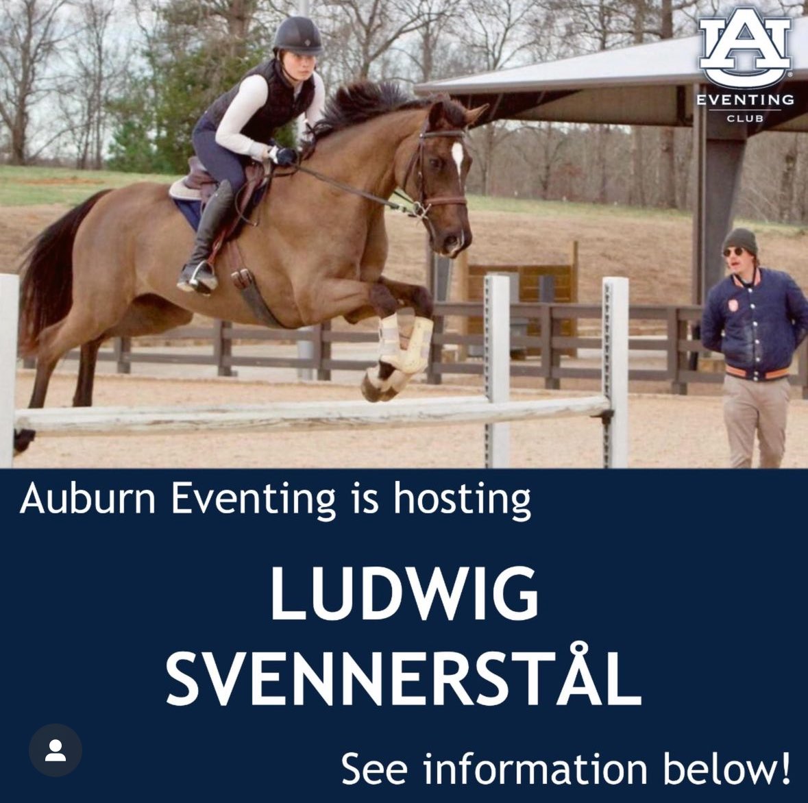 Join Auburn Eventing for a clinic with Swedish Olympian, Ludwig Svennerstål Nov. 8-9. All levels are welcome with private dressage and group SJ and XC lessons available both days. Go to our instagram <a href="/auburneventing/">Auburn Eventing Club</a> or to the linktree in our bio for information on sign up!