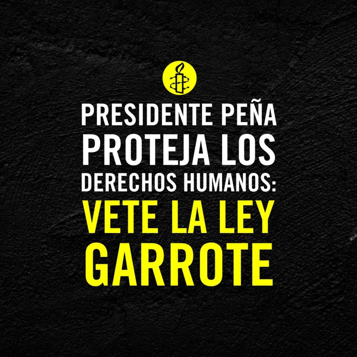 aiparaguay's tweet photo. #Paraguay 🇵🇾 La defensa de derechos humanos está bajo ataque.
Presidente @SantiPenap vete totalmente la Ley Garrote y condene los ataques a defensoras de DDHH y sociedad civil.
#NuncaMasSilencio
#VetoYa
No a la #LeyGarrote
🔗 Sumate: https://t.co/3h45PVRisY https://t.co/YhiMrADDzK