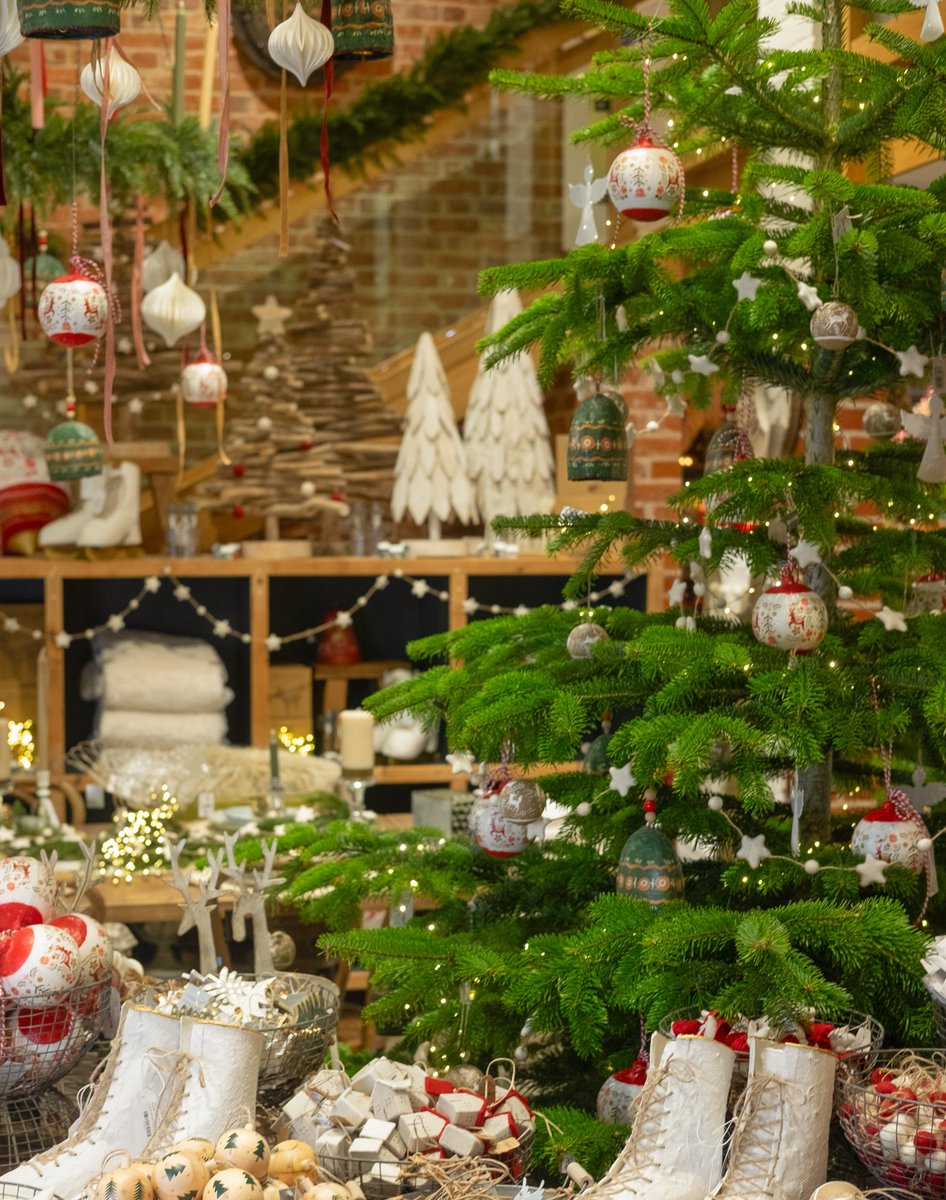 The front of House &amp; Garden has been transformed into a winter wonderland. Inspired by Scandinavian folk art, you'll find charming decorations made from natural materials like wool, paper and wood. 

#folklore #nordicchristmas #scandi #naturalchristmas