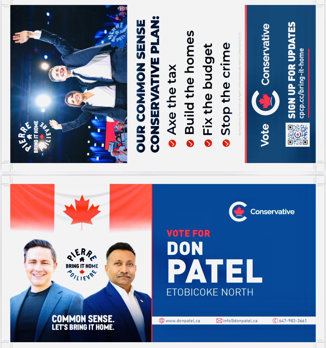 donrbpatel's tweet photo. 💙🇨🇦 I THANK YOU all of YOU, who Trusted Me, Supported Me, Encouraged Me to “GET Acclaimed” in ETOBICOKE- NORTH @CPC 
Let’s BRING IT HOME together 💙🇨🇦🙏🏻 https://t.co/wN4Xrf6KHM
