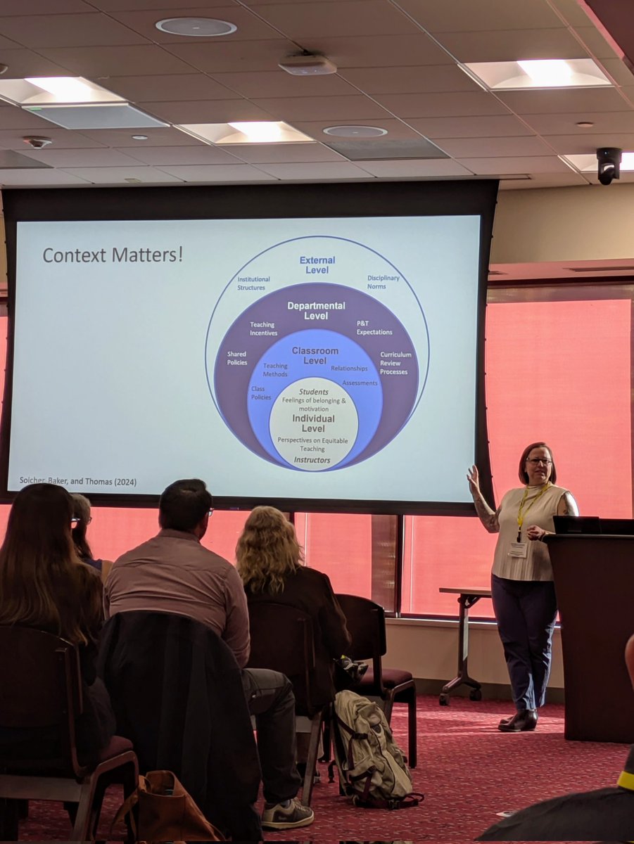 DrMelisLov's tweet photo. Starting off the 2024 Northeast Conference for Teachers of Psychology with @rnsoicher at our Keynote Speaker!! #NECTOP https://t.co/TsFIEmqZh0