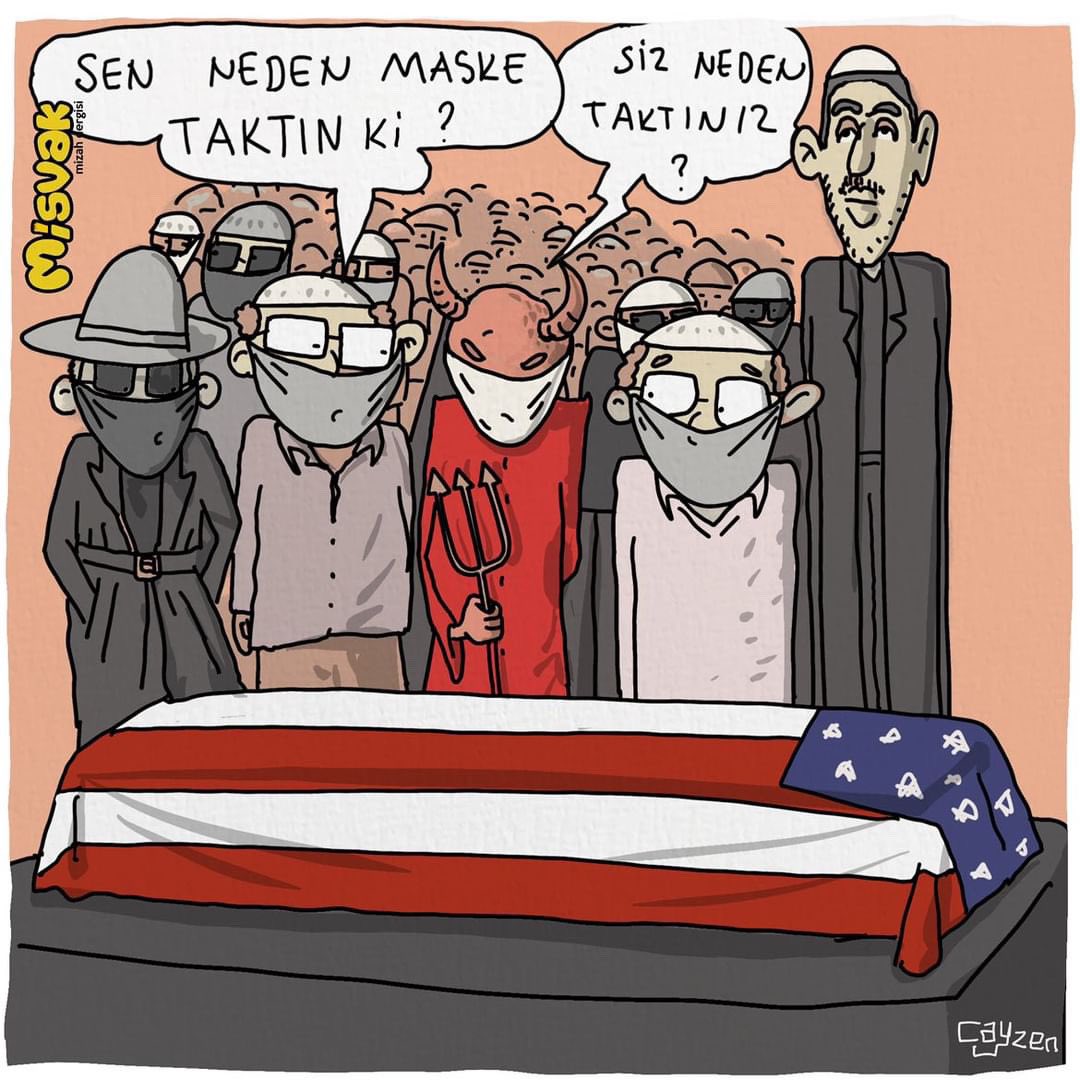 misvakcaps's tweet photo. #FethullahGüleneVeda etmek için cenazeye katılnlar tanınmamak için maske taktı

Boşuna uğraşmayın, 
hiçbir maske ihanetinizi örtemez… https://t.co/EYhIRogjLp