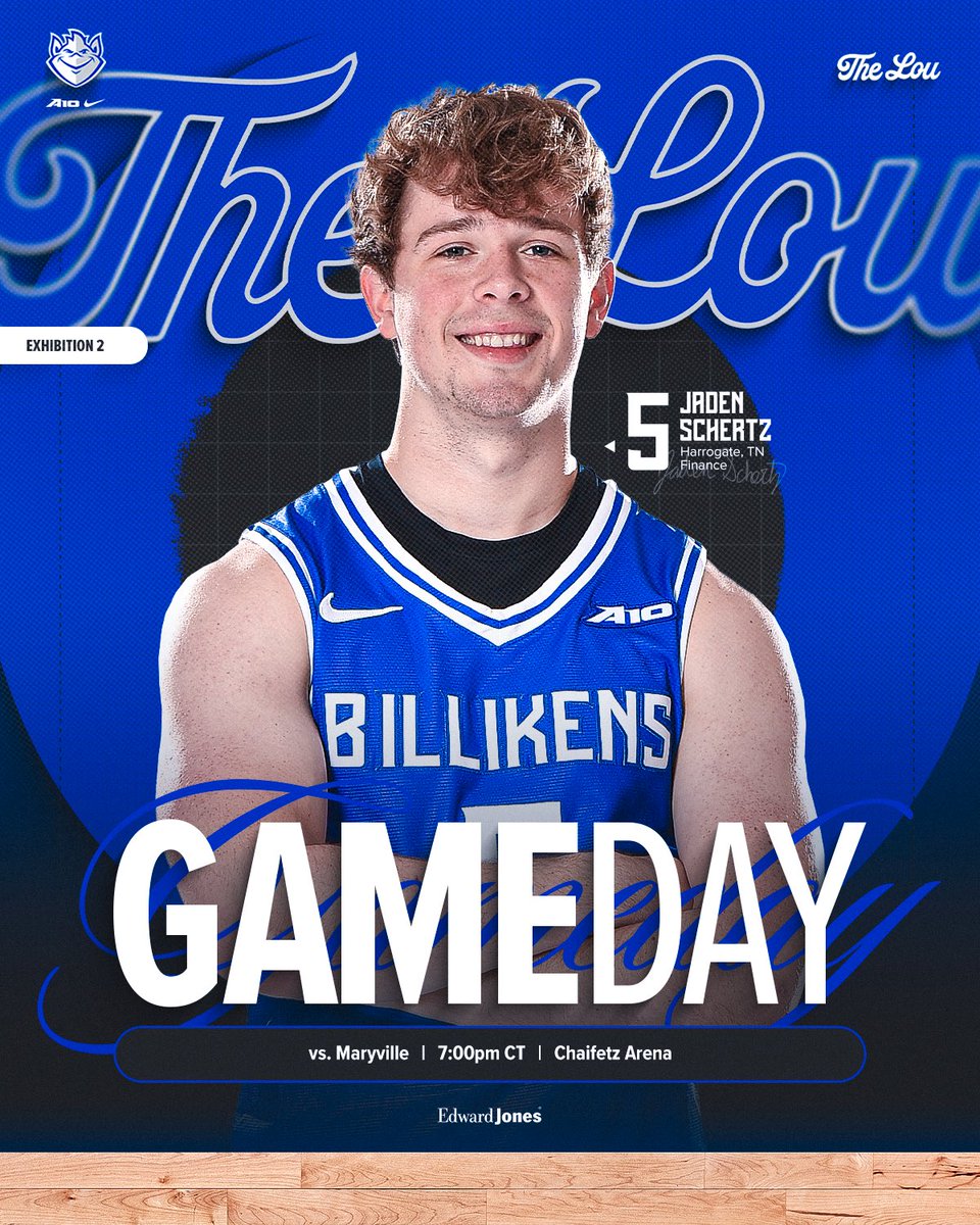 G A M E D A Y ! 
(Exhibition)

🆚 <a href="/MaryvilleMBB/">Maryville Men's Basketball</a> 
⏰ 7:00 PM CT
📍 <a href="/ChaifetzArena/">Chaifetz Arena</a> 

#SLUForTheLou