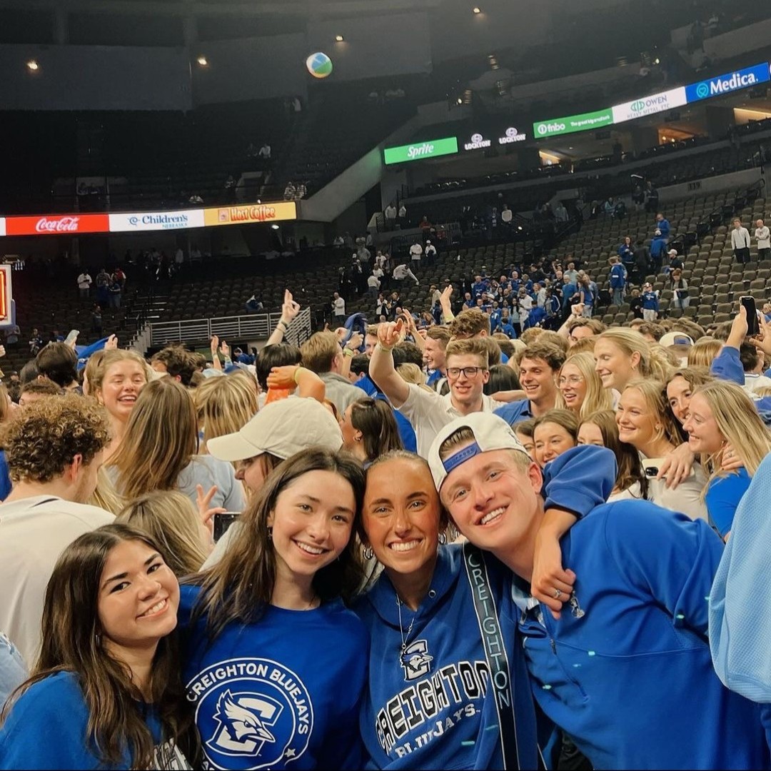 Creighton's tweet image. One more sleep until @BluejayMBB is back in CHI. 🏀🐦