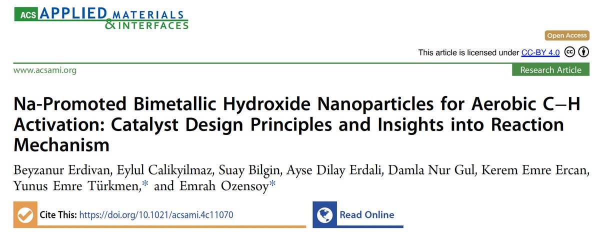 Our latest work in collaboration with the Ozensoy group on the development of an FeMn-based bimetallic hydroxide heterogeneous catalyst for C-H oxidation reactions is now online <a href="/ACS_AMI/">ACS Applied Materials & Interfaces</a> 
Congratulations to all our co-workers for their hard work! 
pubs.acs.org/doi/10.1021/ac…