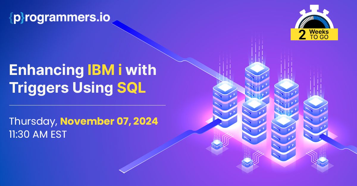 programmersio's tweet image. Spending too much time responding to database events? Cut down on manual processes & time with
#SQLtriggers! These smart actions can streamline IBMi business logic significantly, enhancing application functionality & performance for optimized productivity. lnkd.in/gsY3qseJ