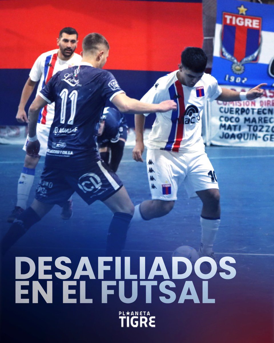 TIGRE QUEDÓ DESAFILIADO DEL FUTSAL ❌

⚽ El equipo dirigido por Norberto Olivieri quedó desafiliado por segundo año consecutivo, tras caer 2-3 ayer por la noche ante Dock Sud. 

🔵🔴 El Matador deberá jugar la liguilla, que inicia el próximo año.

💙❤️💙
