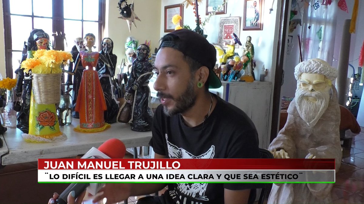 #Noti13DeLaMañana 🫣 Juan Manuel puede elaborar cualquier pieza de cartonería que te imagines...

🪅 La cartonería es una técnica tradicional mexicana, y en esta temporada de Día de Muertos, es bastante popular.

🎭 <a href="/pamelaaprz/">PamelaMuñoz</a>  nos lleva a conocerlo.

bit.ly/3Yd91J2