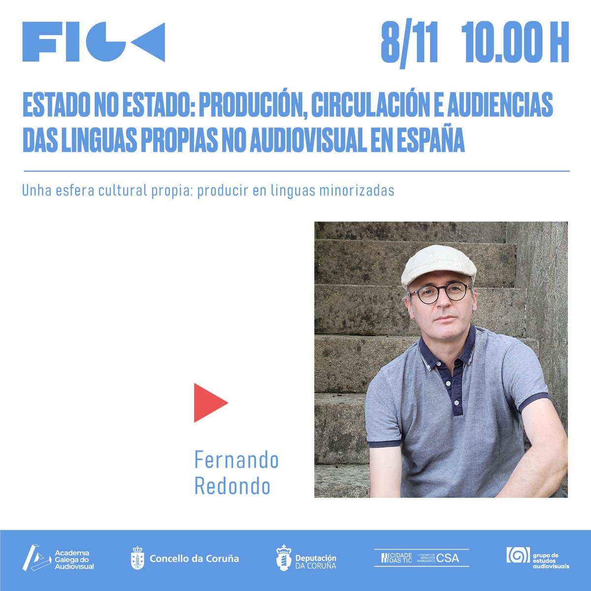 Academia Galega do Audiovisual (@academiagalegaa) on Twitter photo #FIGA | Fernando Redondo, investigador do <a href="/GEA_USC/">estudos_audiovisuais</a>, porá en contexto o material audiovisual en linguas propias dentro de España.
🏢<a href="/csacidadedastic/">CSA Cidade das TIC</a>
📅7-9/11
✍️i.gal/Ngxd7
🤝Co apoio de <a href="/DACCultura/">Cultura Depu. Coruña</a>
👉Colaboran: Cidade das TIC, <a href="/GEA_USC/">estudos_audiovisuais</a> #FIGA | Fernando Redondo, investigador do <a href="/GEA_USC/">estudos_audiovisuais</a>, porá en contexto o material audiovisual en linguas propias dentro de España.
🏢<a href="/csacidadedastic/">CSA Cidade das TIC</a>
📅7-9/11
✍️i.gal/Ngxd7
🤝Co apoio de <a href="/DACCultura/">Cultura Depu. Coruña</a>
👉Colaboran: Cidade das TIC, <a href="/GEA_USC/">estudos_audiovisuais</a>