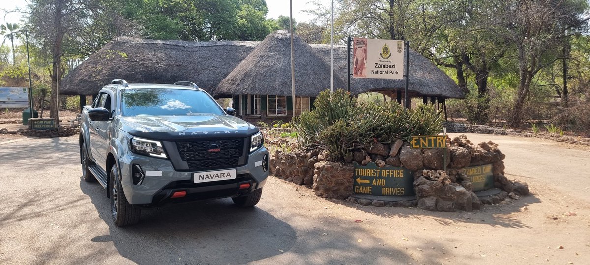 admirendumo's tweet photo. It's giving tourist vibes, maiden 1,000kms for the Pro4x, bring on the outdoors
Temperature 42.c in Mosi-oa-Tunya.
#Lifestylebakkies #ZambeziNationalPark #NewNissanNavara #Pro4X @nissanclover https://t.co/7gcwkieFC6
