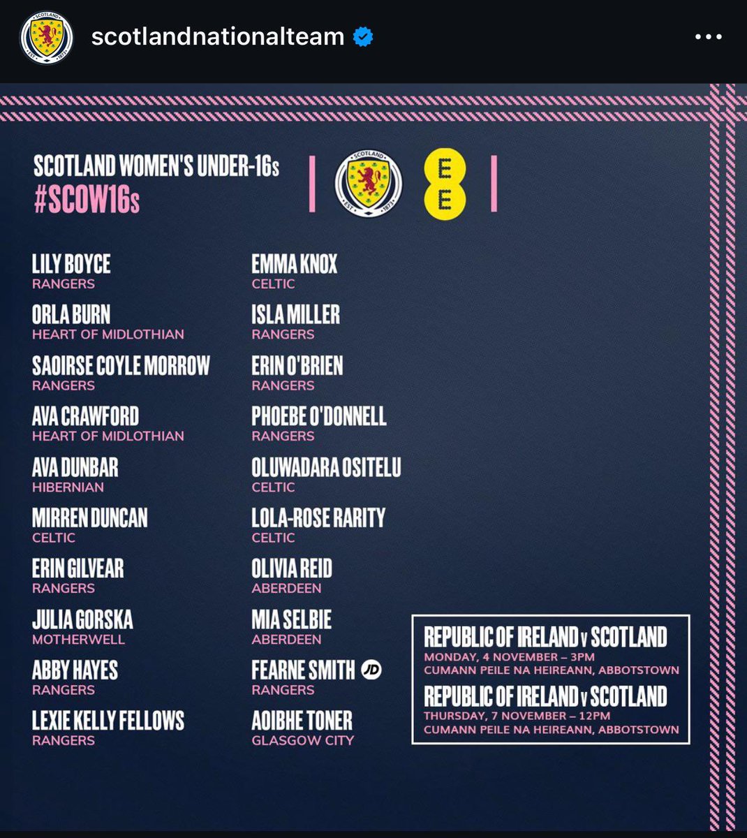 StAndrewsRCSec's tweet photo. Massive congratulations to Lexie Fellows and Kayla Corner who have both been selected for the @sschoolsfa U15 West Regional Squad for the season. Lexie has also been selected in the U16 Girls @ScotlandNT for their upcoming matches v the Republic of Ireland @amygoo27 #scow16s https://t.co/9iU7Ha0YVD