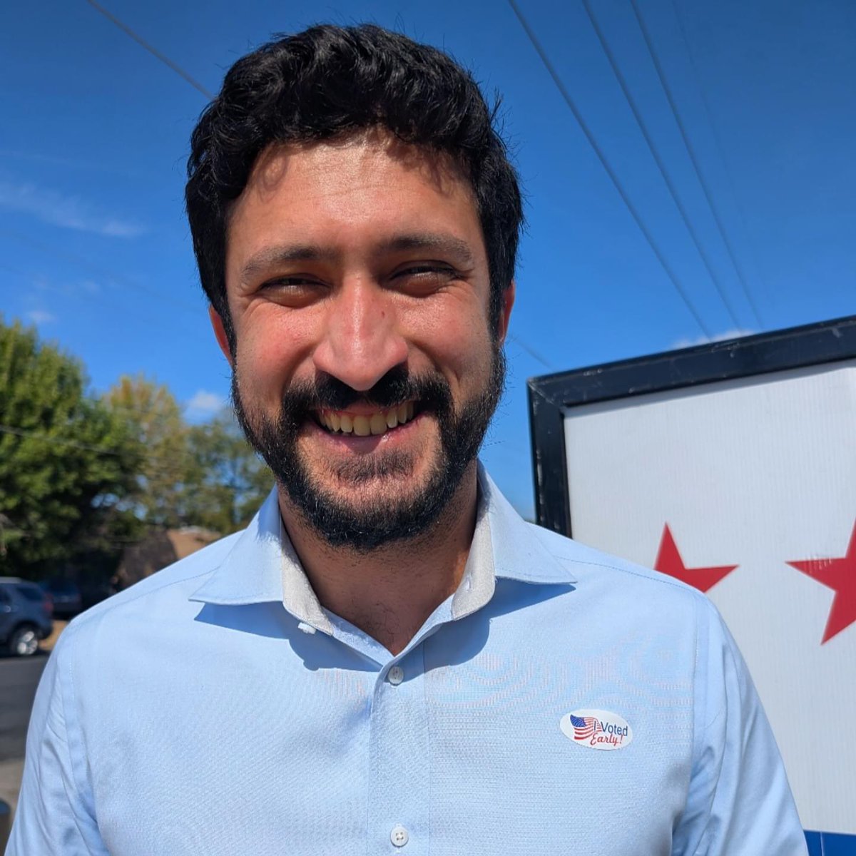 GregCasar's tweet photo. Voted early for our: 
🗳️ Freedom to vote
❤️ Freedom to live how we’d like 
✊🏽 Freedom in our workplaces

Let’s get it done, y’all! https://t.co/pnoIBi6NCQ