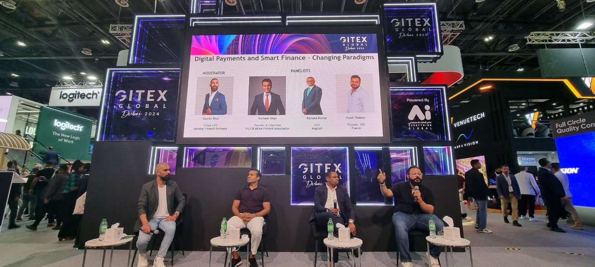 A truly Global event in the heart(s) of #Dubai! GITEX GLOBALs Tech &amp; Startup Show in the World did not disappoint in bringing together people from the #Fintech Community as well the #Investor Community. What a way to reconnect and engage with everyone over a span of 7 days !
