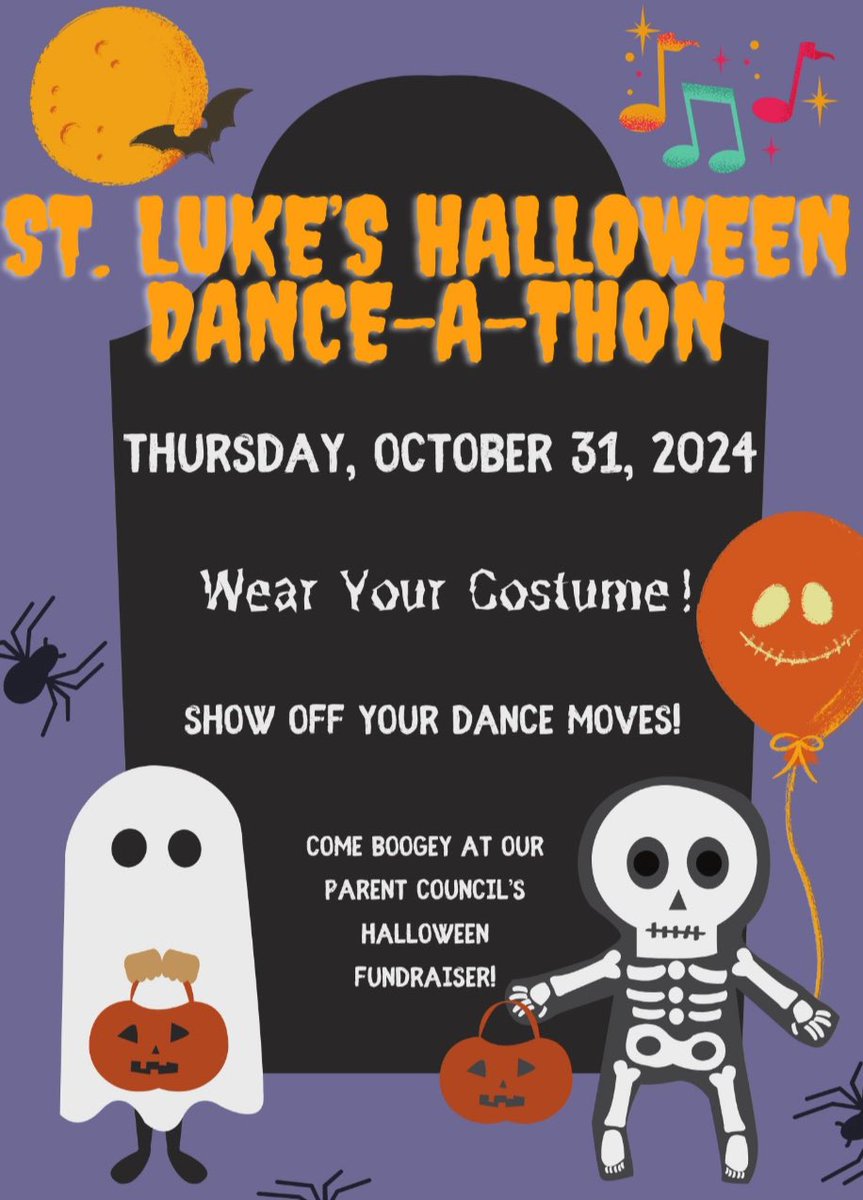 Check out the prizes available for the Dance-a-Thon at the office.  

Don’t forget to get your donations in. 

Cash donations returned by Oct 30 or School Cash Online available until Oct 30

Prizes
Gift cards, boo baskets, sloth stuffy, be principal for a day!! Plus many more!!