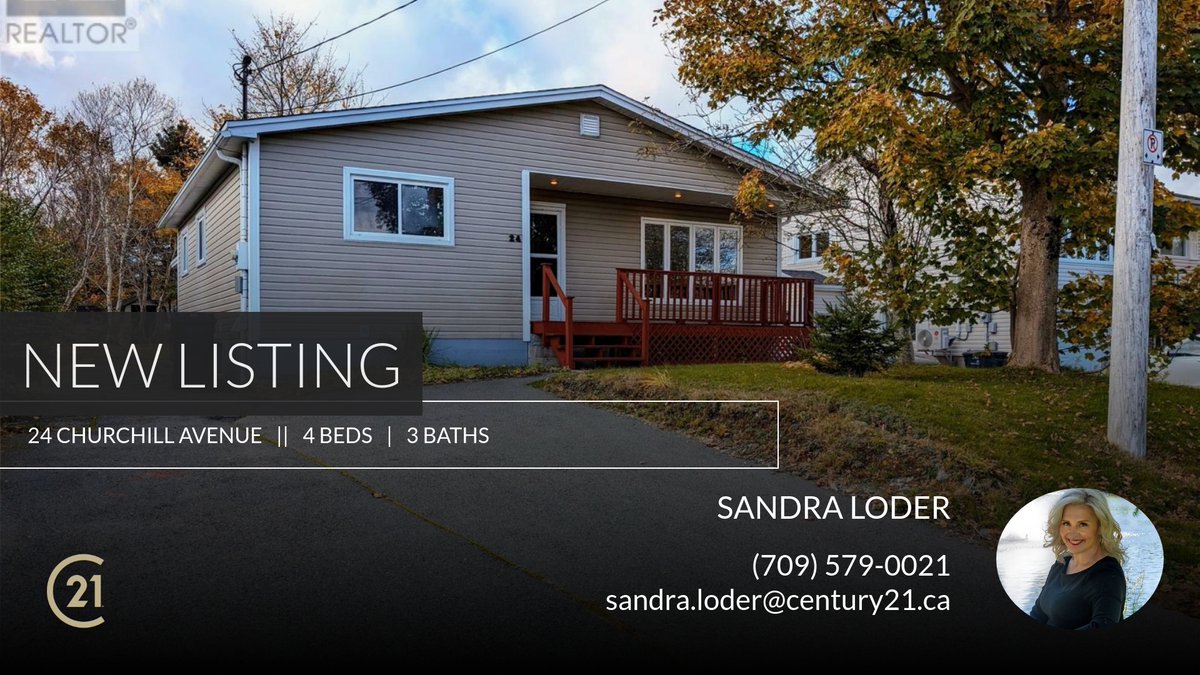 SandraLoder's tweet image. 📍 New Listing 📍 Take a look at this fantastic new property that just hit the market located at 24 Churchill Avenue in Mount Pearl. Reach out here or at (709) 579-0021 for more information!

Listed by Stephen Hall

Sandra Loder | ... homeforsale.at/24_CHURCHILL_A…
