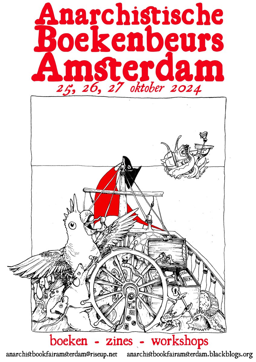 This weekend we will be at the Anarchist Book Fair in Amsterdam - Dokhuis (Plantage Doklaan 8)!
Come find us at the BTC table in the main hall of the book fair. We will have zines, stickers, pins, and surprise BTC prints!